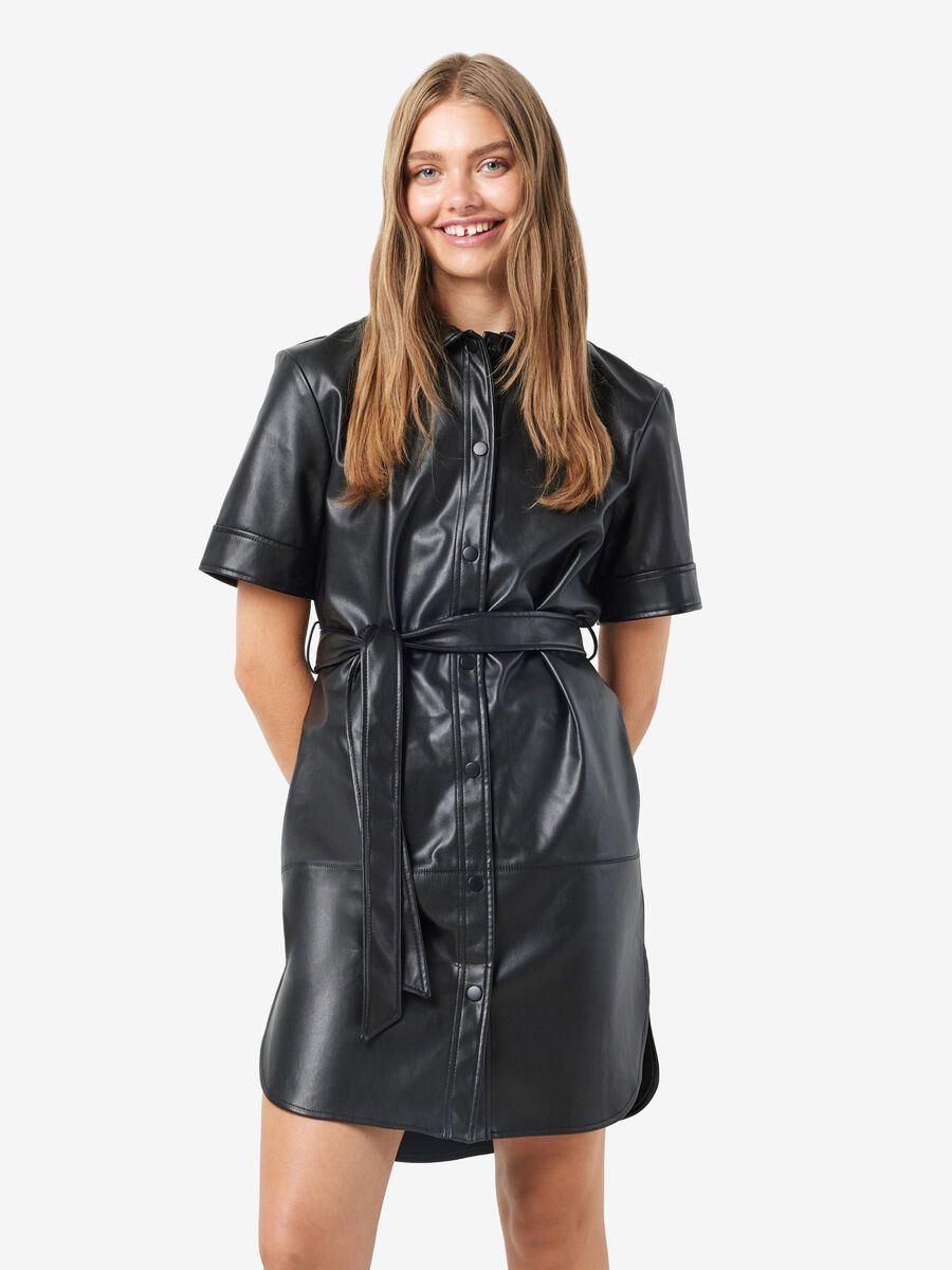 Noisy May SHORT FAUX LEATHER DRESS