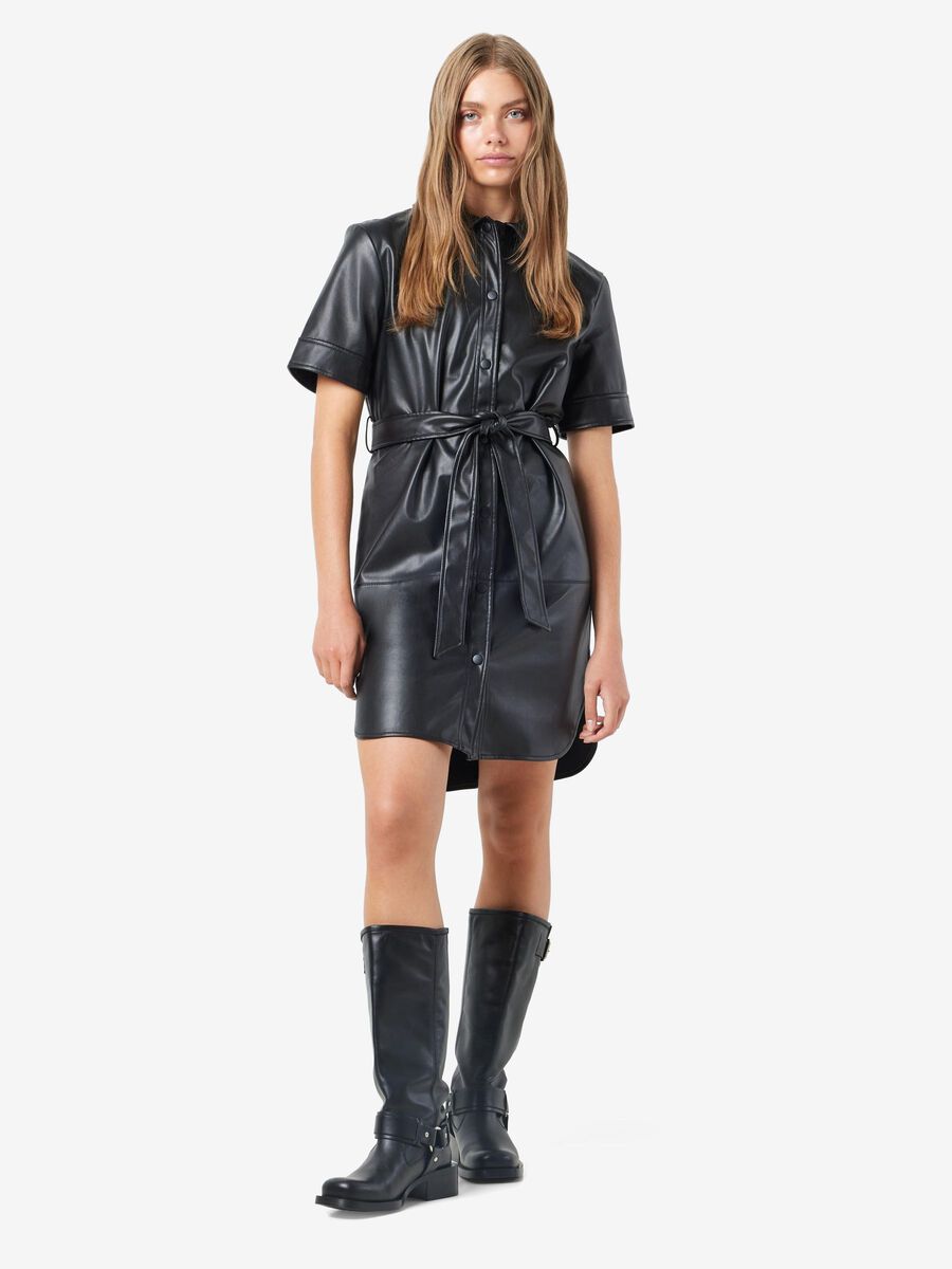 Noisy May SHORT FAUX LEATHER DRESS