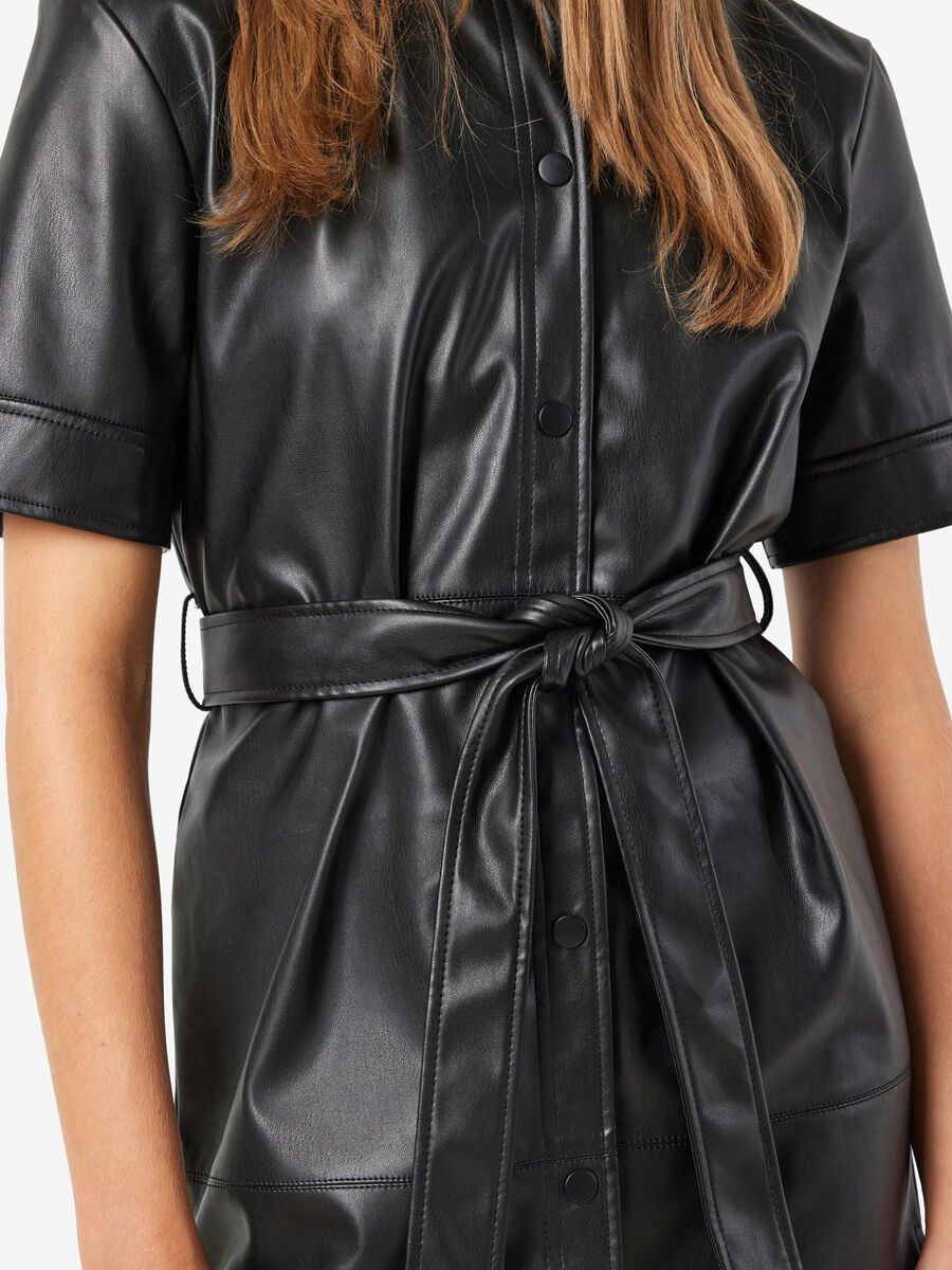 Noisy May SHORT FAUX LEATHER DRESS