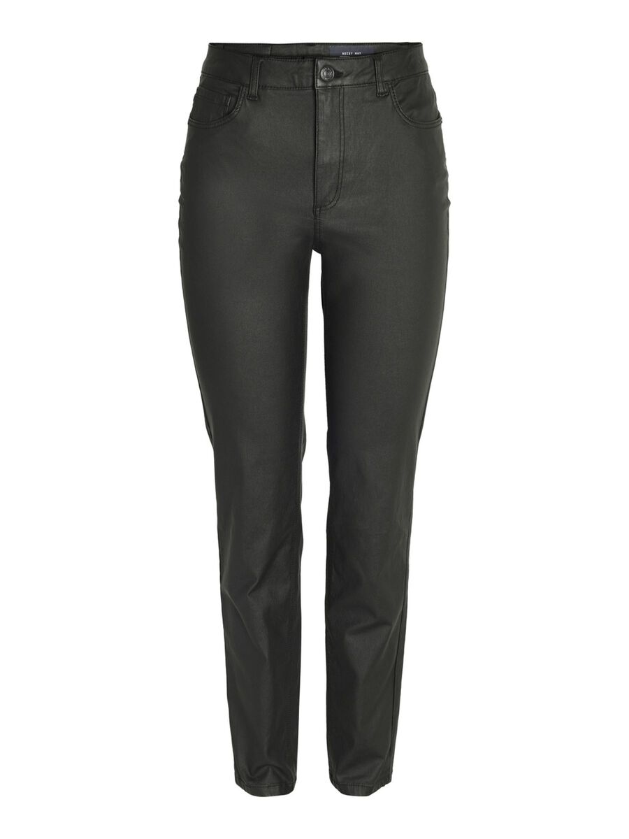 Noisy May NMMONI CROPPED COATED STRAIGHT FIT JEANS