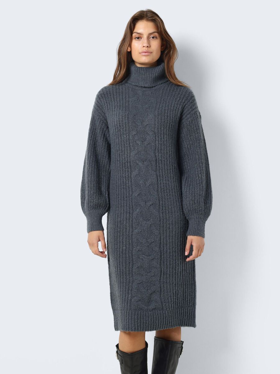 Noisy May KNITTED ROLL NECK DRESS