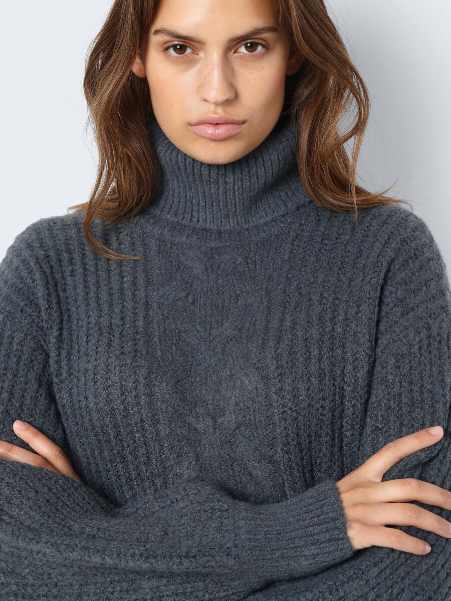 Noisy May KNITTED ROLL NECK DRESS