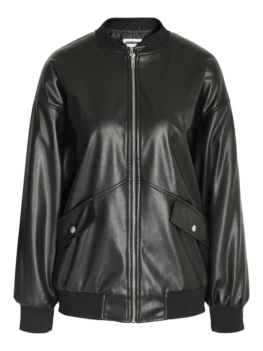 Noisy May FAUX LEATHER BOMBER JACKET