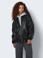 Noisy May FAUX LEATHER BOMBER JACKET