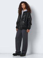 Noisy May FAUX LEATHER BOMBER JACKET