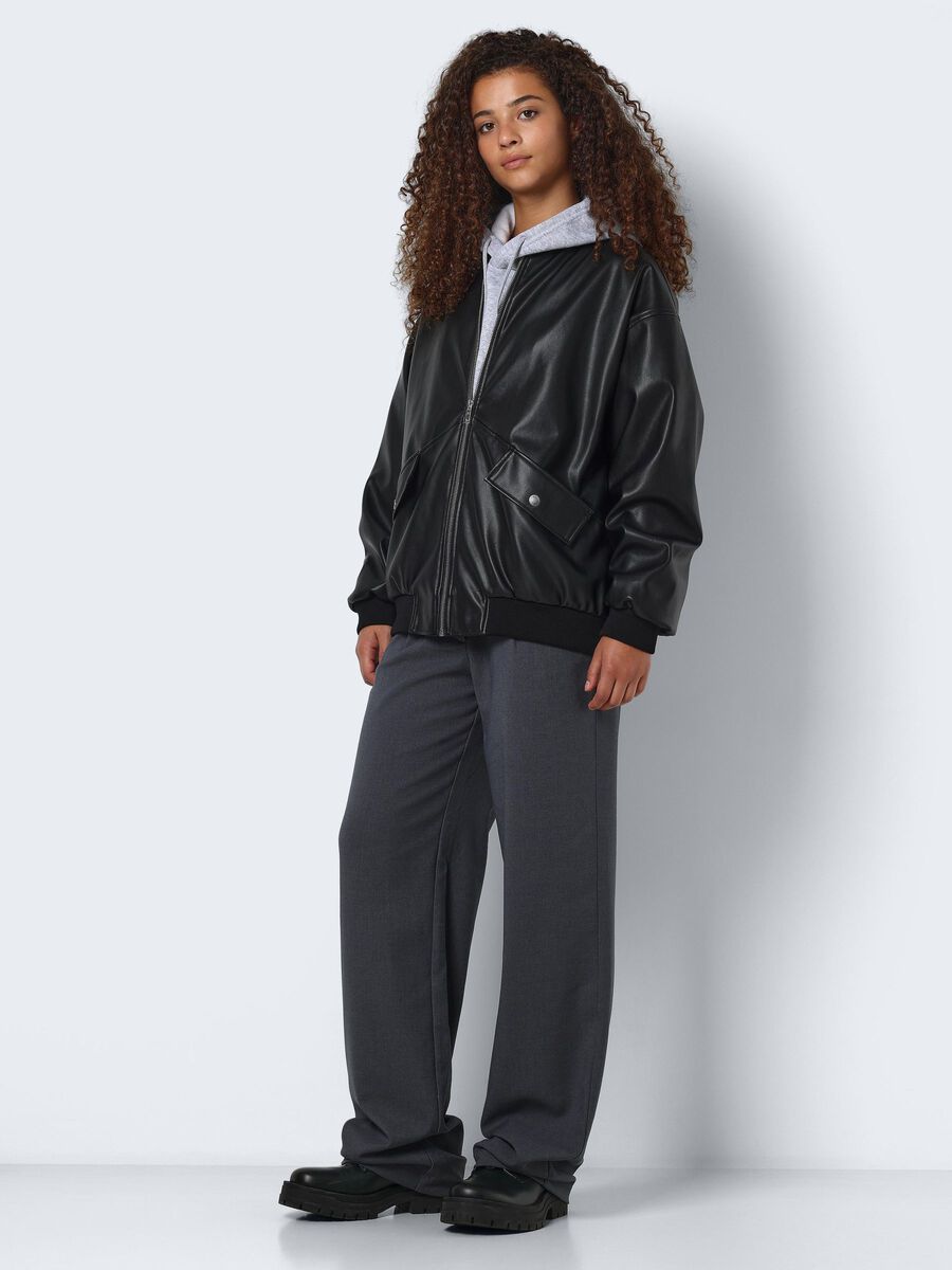 Noisy May FAUX LEATHER BOMBER JACKET