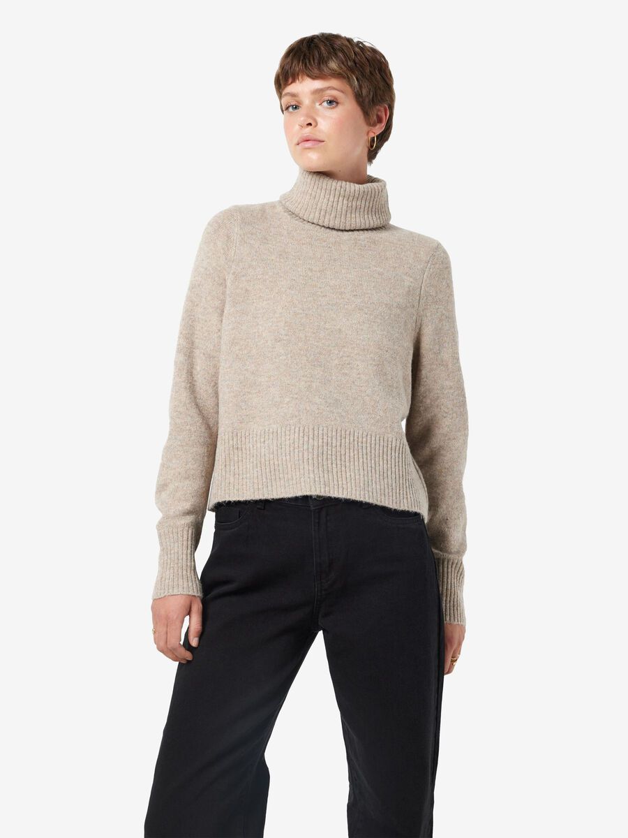 Noisy May POLO NECK KNITTED PULLOVER