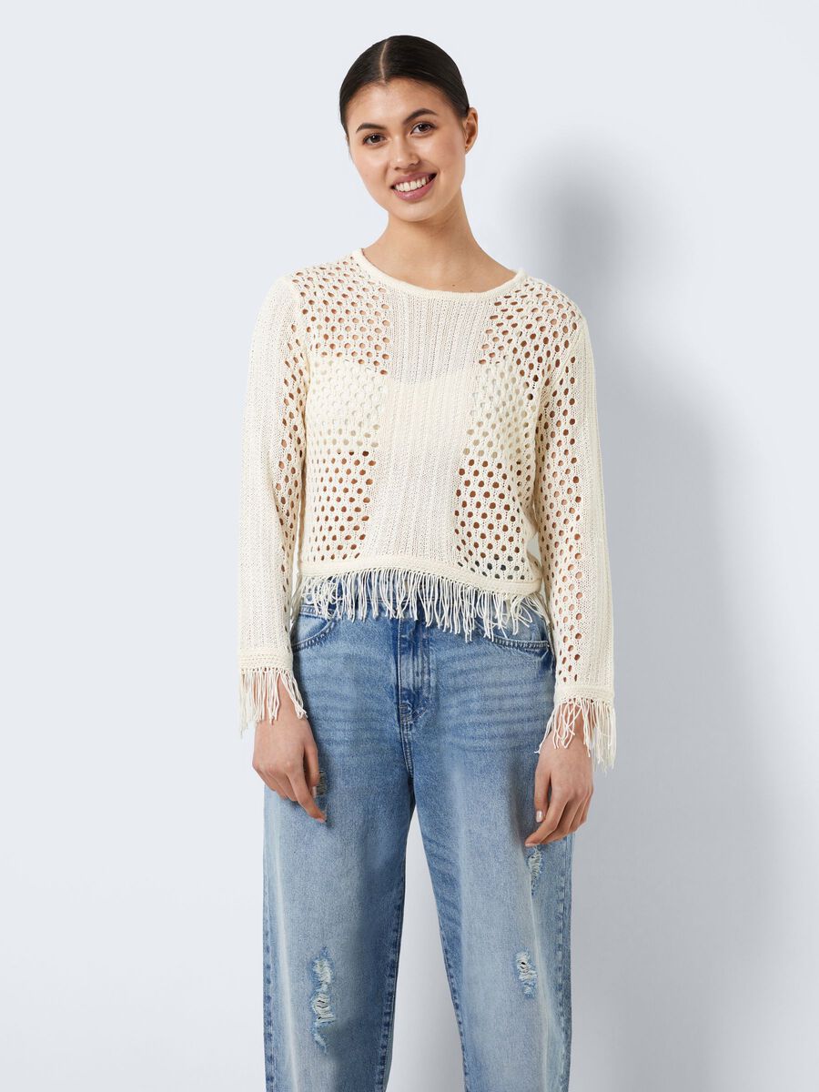 Noisy May KNITTED FRILL PULLOVER
