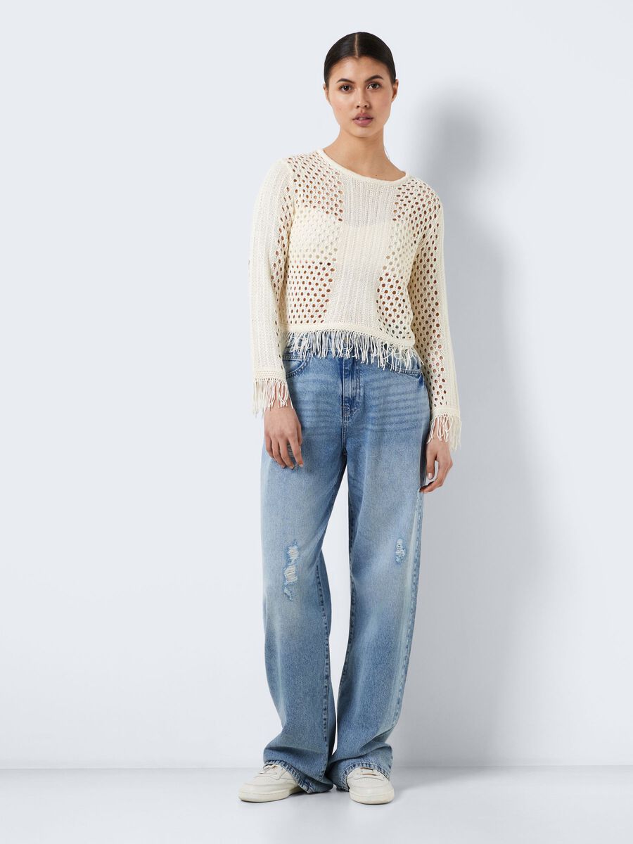 Noisy May KNITTED FRILL PULLOVER