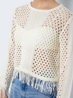 Noisy May KNITTED FRILL PULLOVER