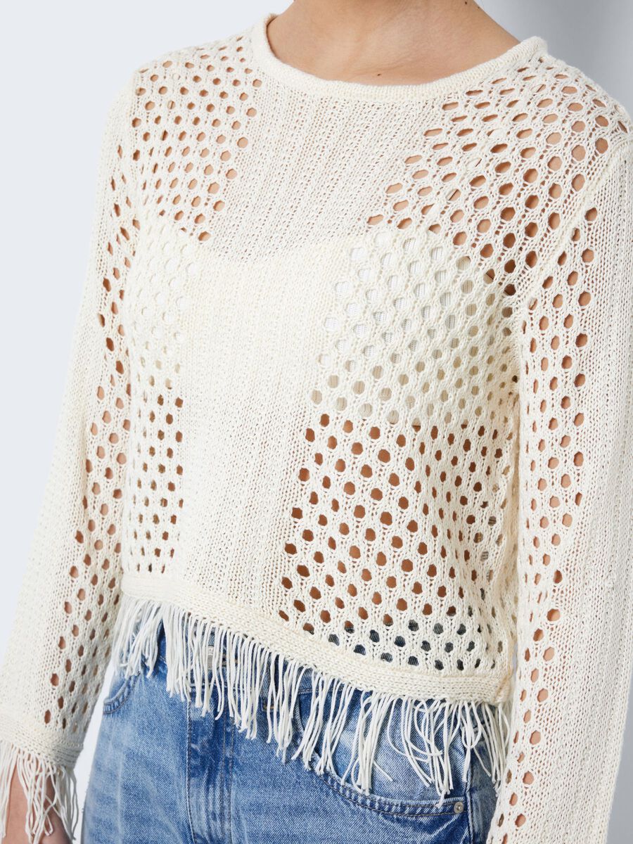 Noisy May KNITTED FRILL PULLOVER