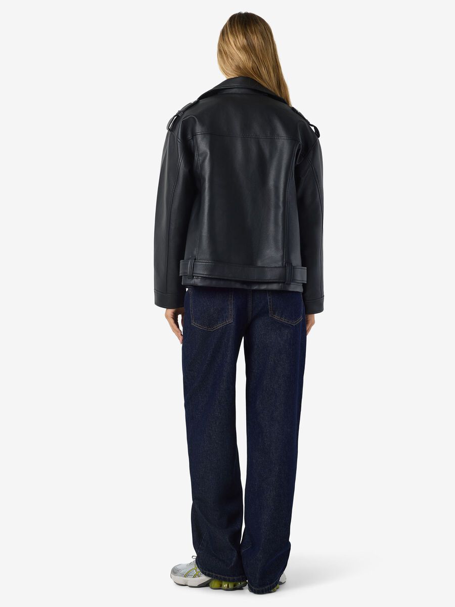 Noisy May OVERSIZE FAUX LEATHER JACKET