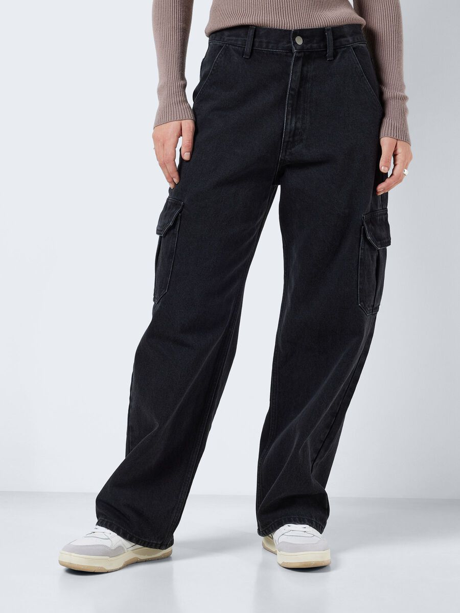 Noisy May NMALEXA NORMAL WAISTED CARGO JEANS