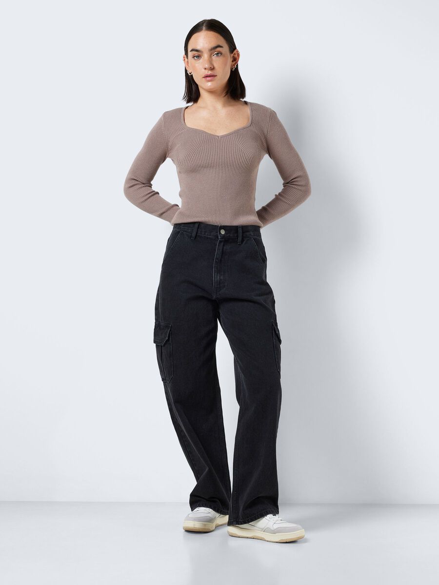 Noisy May NMALEXA NORMAL WAISTED CARGO JEANS