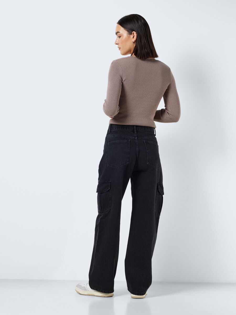 Noisy May NMALEXA NORMAL WAISTED CARGO JEANS