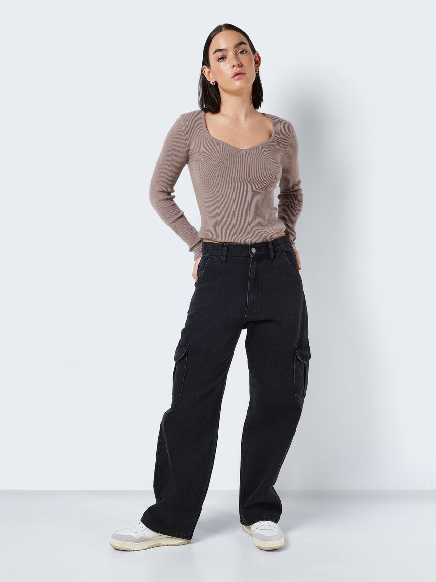 Noisy May NMALEXA NORMAL WAISTED CARGO JEANS