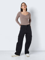 Noisy May NMALEXA NORMAL WAISTED CARGO JEANS