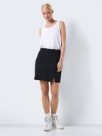 Noisy May SHORT SLIT DENIM SKIRT