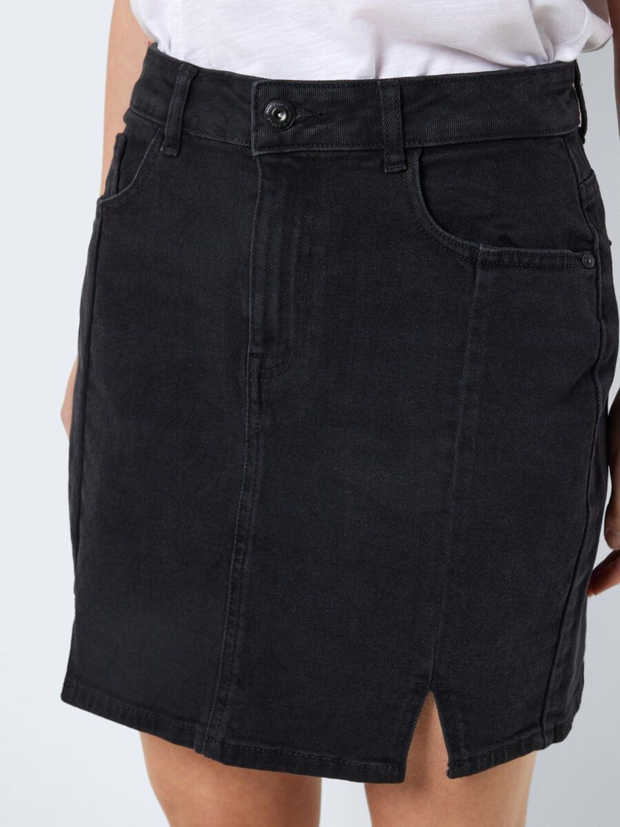 Noisy May SHORT SLIT DENIM SKIRT