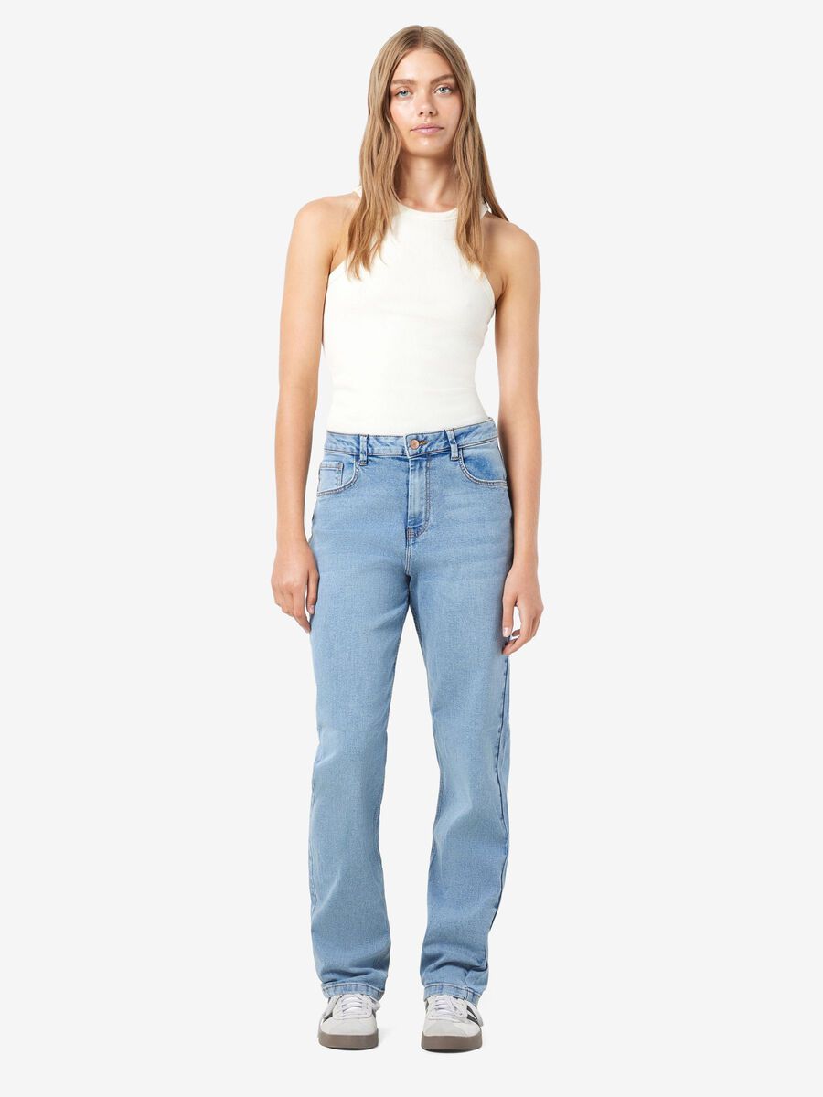Noisy May NMGUTHIE HIGH WAISTED STRAIGHT FIT JEANS