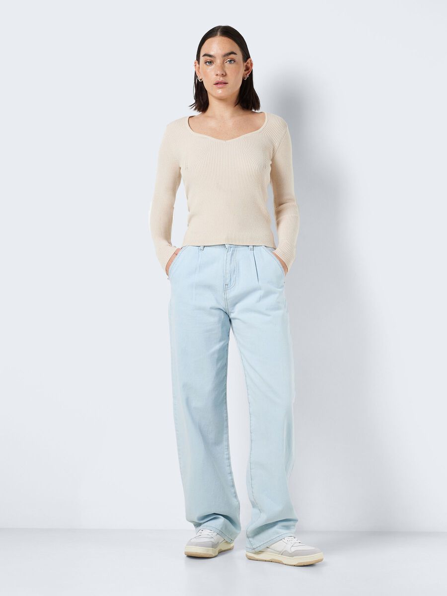 Noisy May SCOOP NECK KNITTED PULLOVER