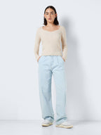 Noisy May SCOOP NECK KNITTED PULLOVER