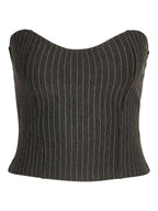 Noisy May PINSTRIPED CORSET