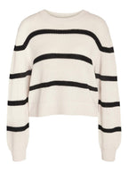 Noisy May STRIPED KNITTED PULLOVER