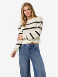 Noisy May STRIPED KNITTED PULLOVER