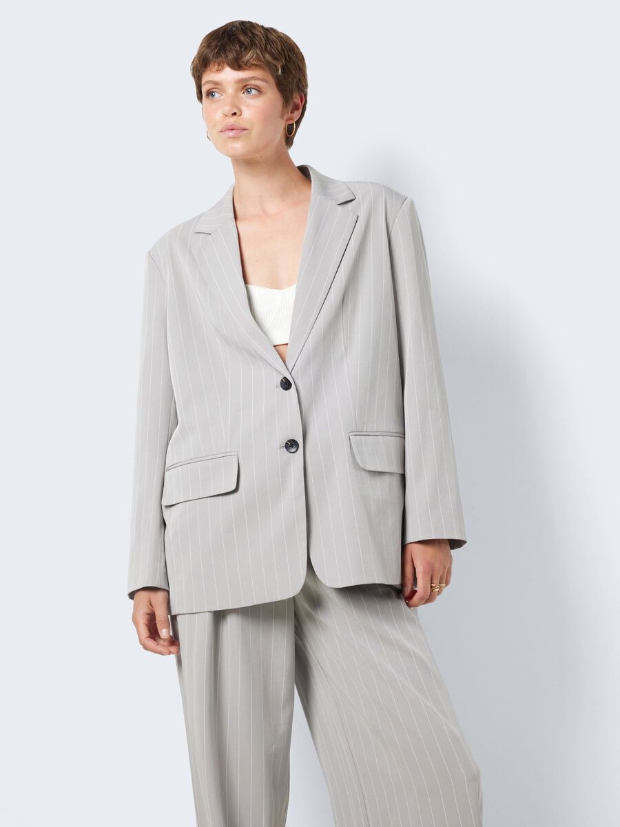 Noisy May PINSTRIPED BLAZER