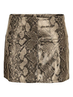 Noisy May SHORT SNAKE PRINTED SKIRT