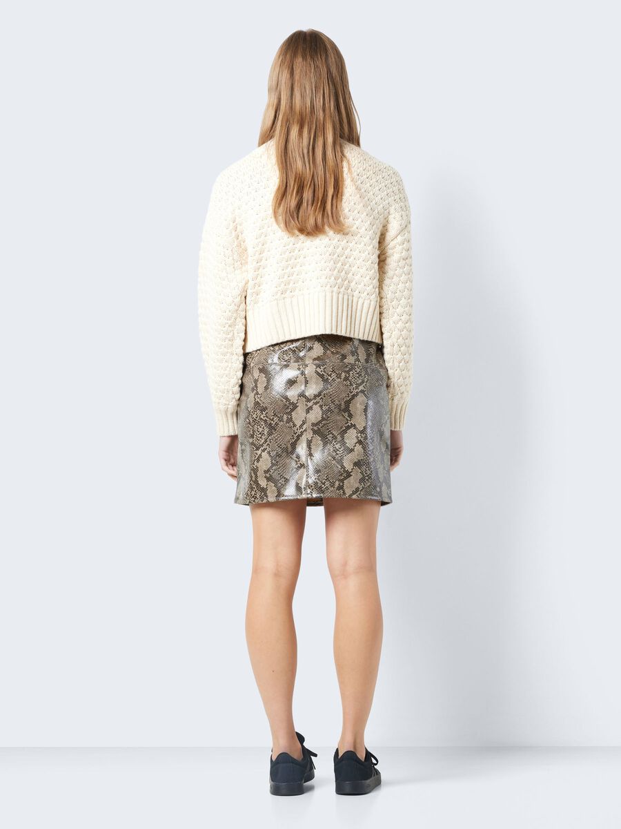 Noisy May SHORT SNAKE PRINTED SKIRT