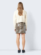 Noisy May SHORT SNAKE PRINTED SKIRT