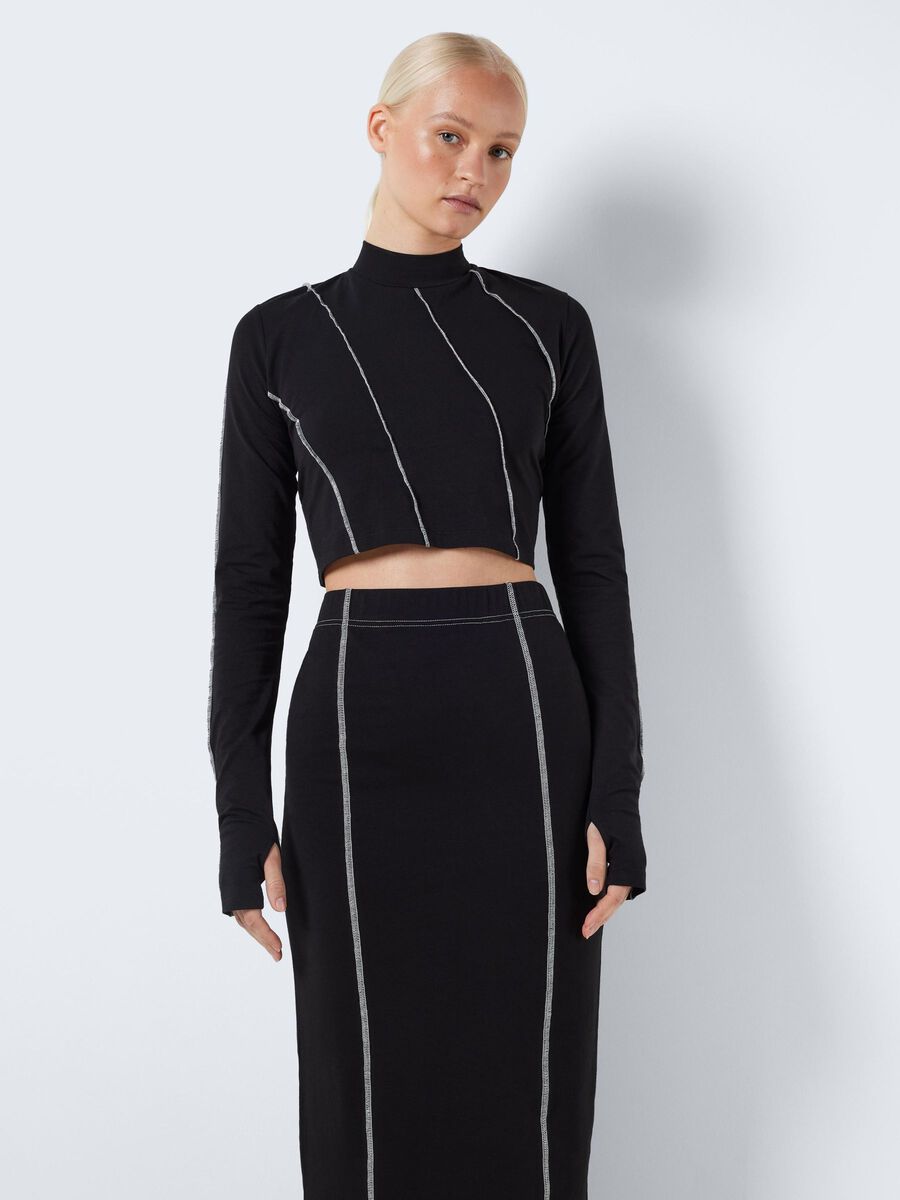 Noisy May LONG SLEEVED CROPPED TOP
