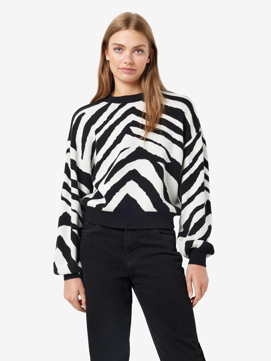 Noisy May KNITTED PATTERN PULLOVER