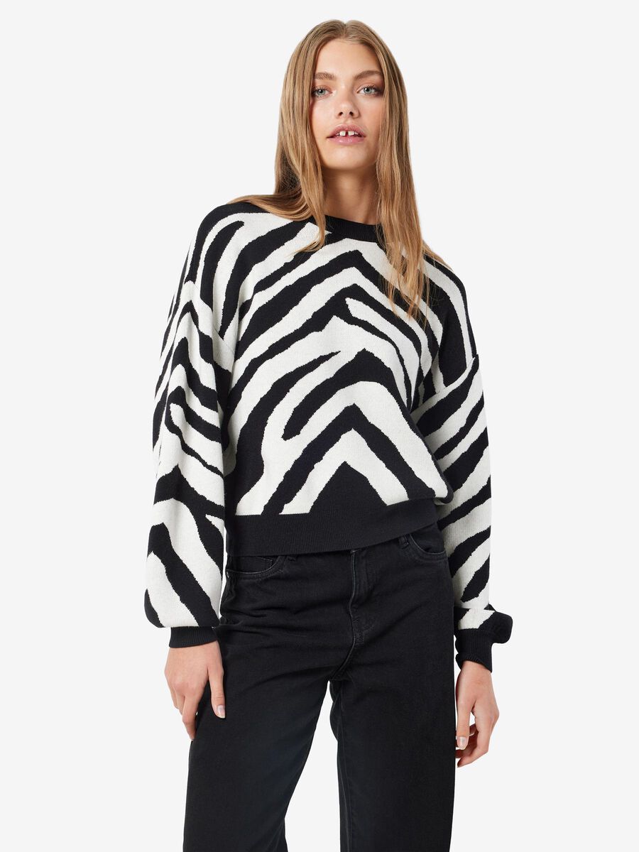 Noisy May KNITTED PATTERN PULLOVER