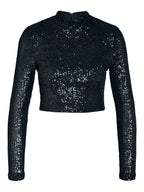 Noisy May CROPPED SEQUIN TOP