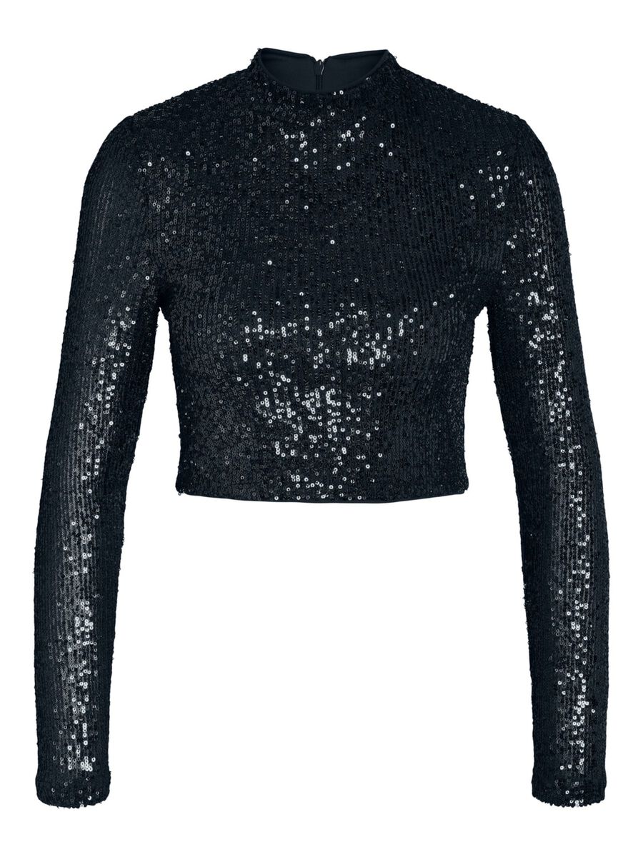 Noisy May CROPPED SEQUIN TOP