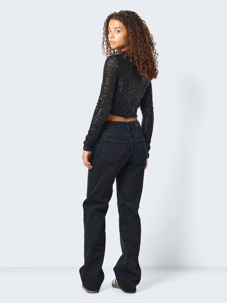 Noisy May CROPPED SEQUIN TOP