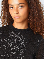 Noisy May CROPPED SEQUIN TOP