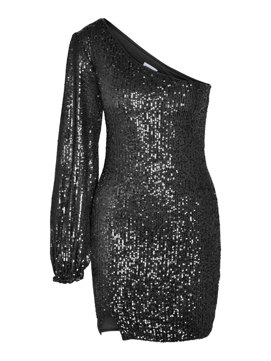 Noisy May ONE-SHOULDER SEQUIN DRESS