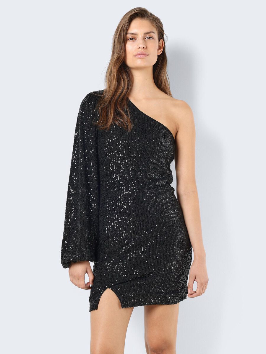 Noisy May ONE-SHOULDER SEQUIN DRESS