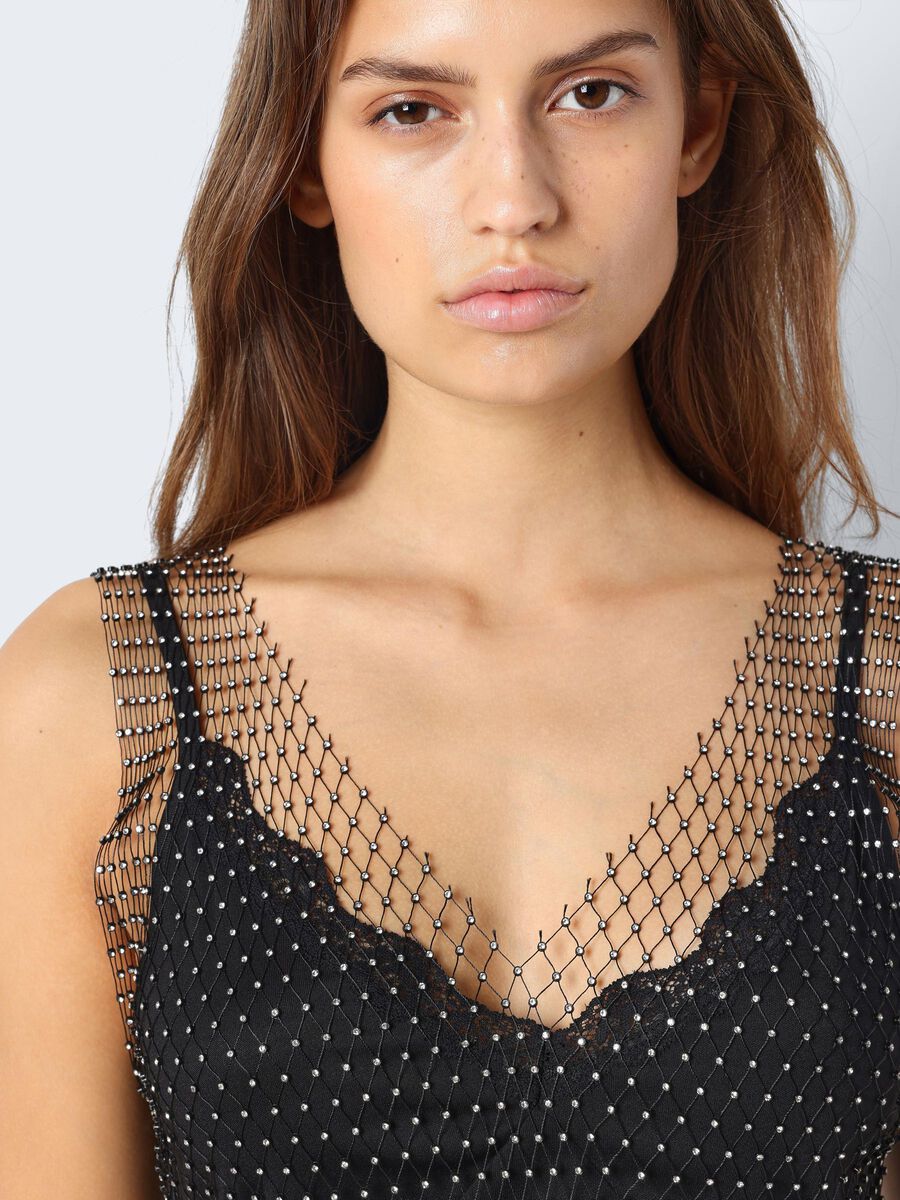 Noisy May MESH RHINESTONE DRESS