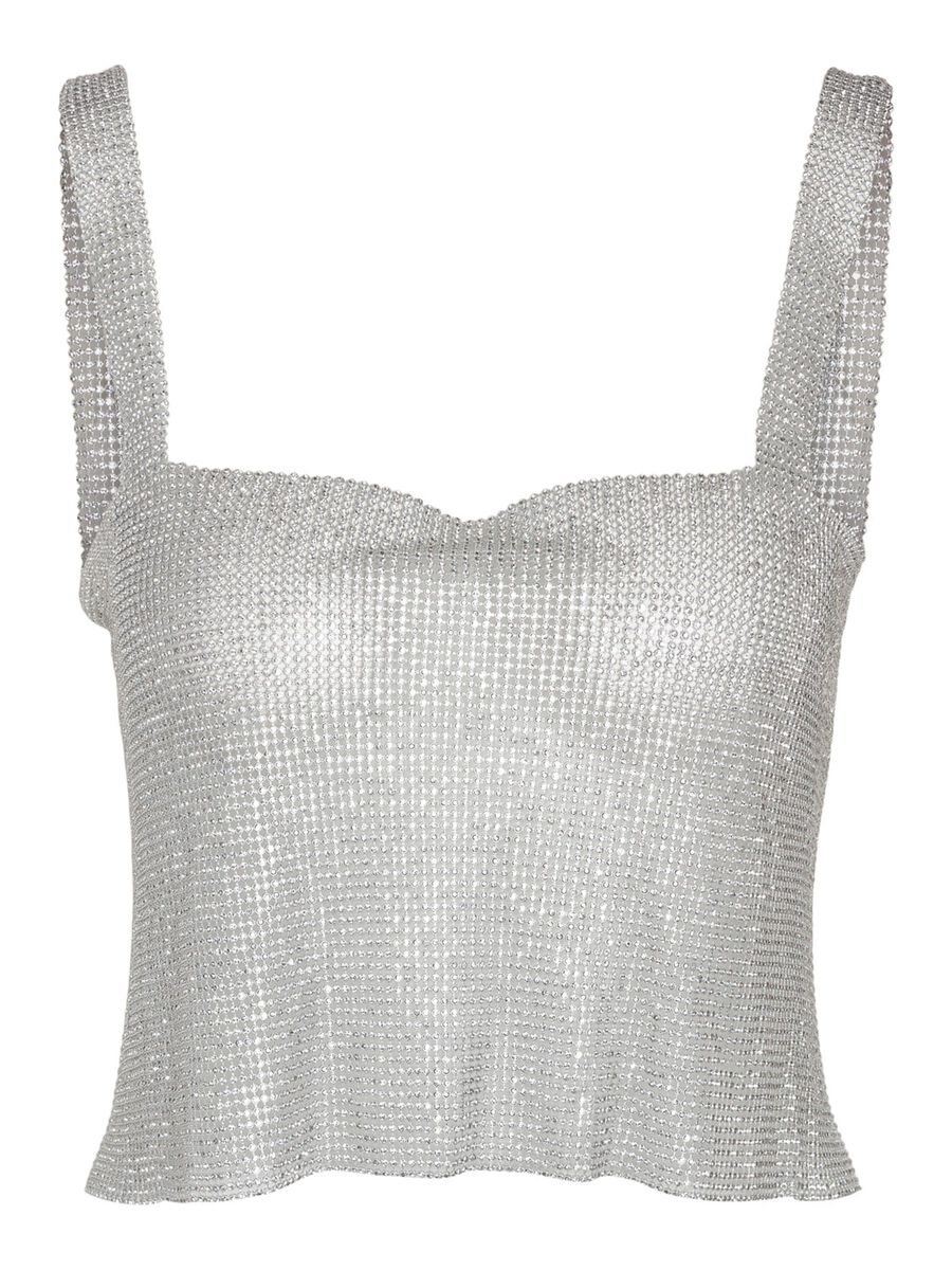 Noisy May CROPPED RHINESTONE TOP