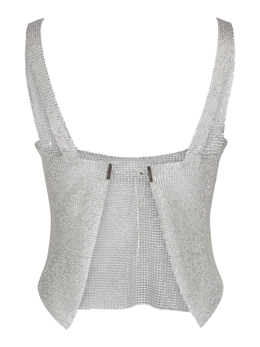 Noisy May CROPPED RHINESTONE TOP