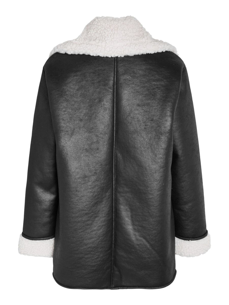 Noisy May LONG FAUX LEATHER JACKET