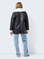 Noisy May LONG FAUX LEATHER JACKET