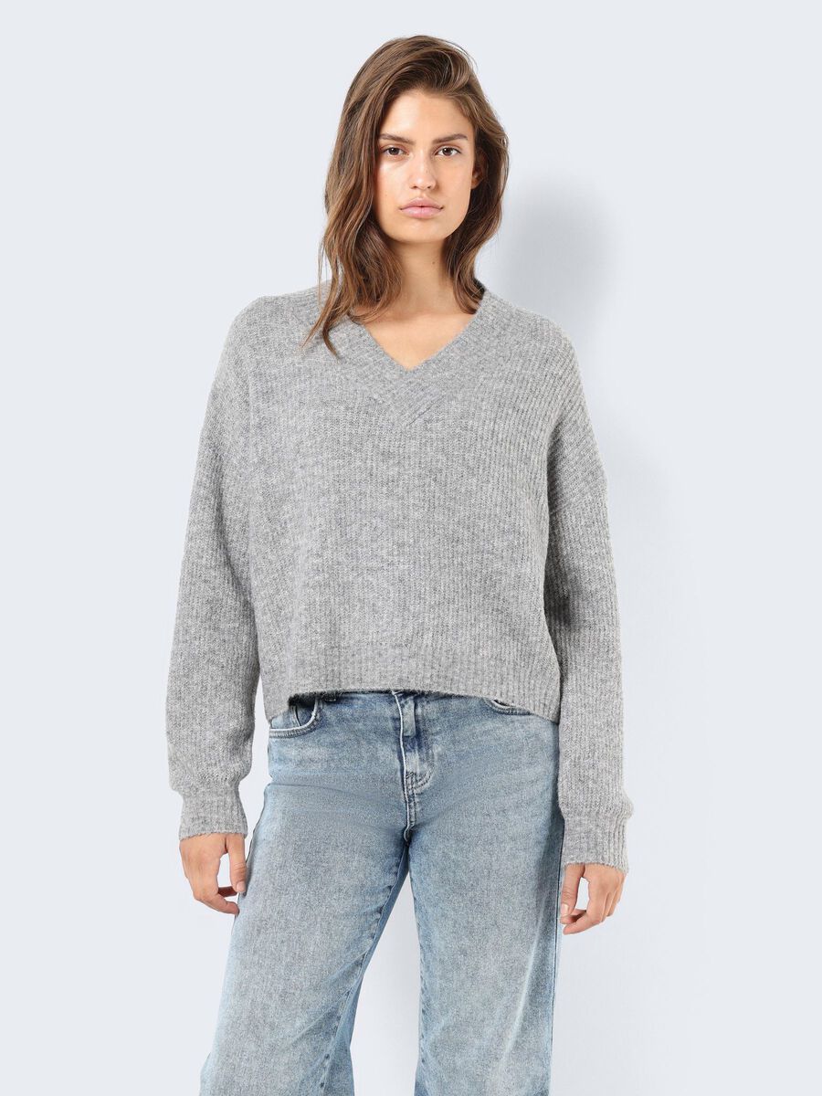 Noisy May V-NECK KNITTED PULLOVER