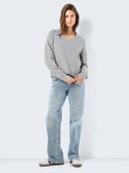 Noisy May V-NECK KNITTED PULLOVER