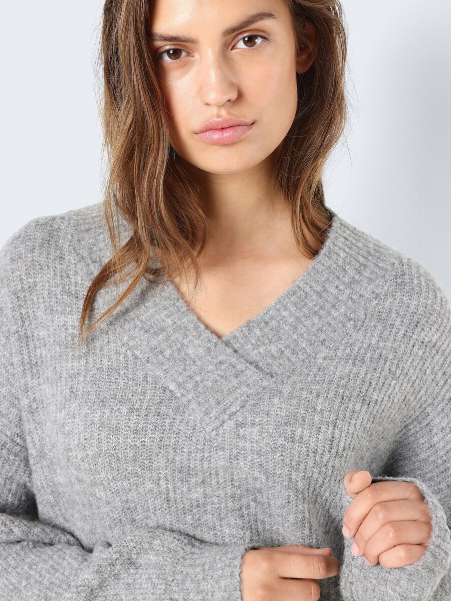 Noisy May V-NECK KNITTED PULLOVER